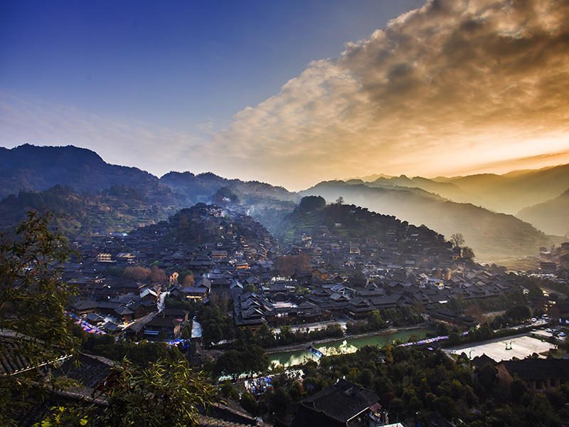 Xijiang Qianhu Miao Village in Guizhou